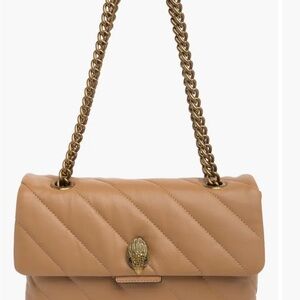 Kurt Geiger Camel Quilted Shoulder Bag
